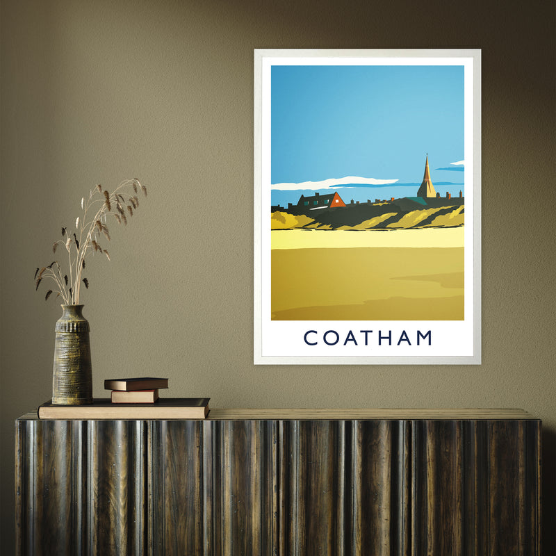 Coatham portrait by Richard O'Neill A1 White Frame