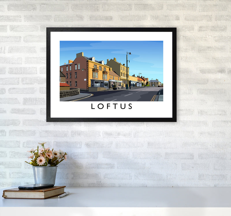 Loftus 3 Art Print by Richard O'Neill A2 White Frame