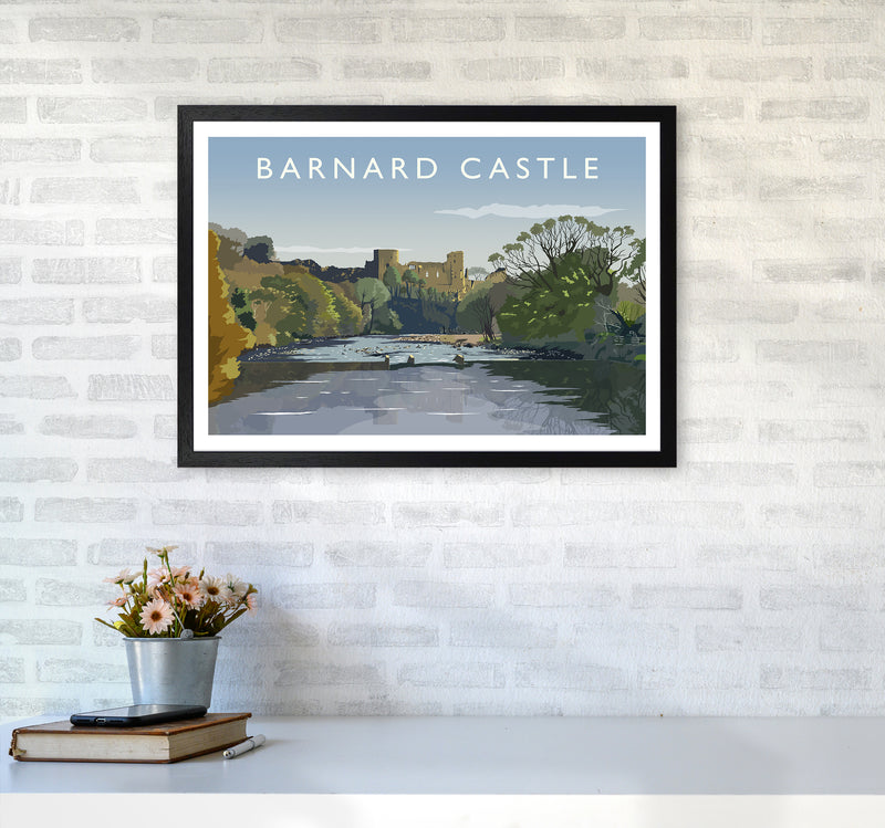 Barnard Castle 2 Art Print by Richard O'Neill A2 White Frame