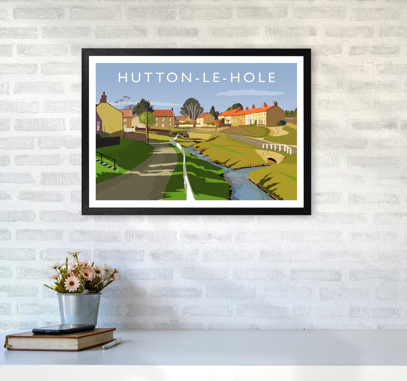 Hutton-Le-Hole Art Print by Richard O'Neill A2 White Frame
