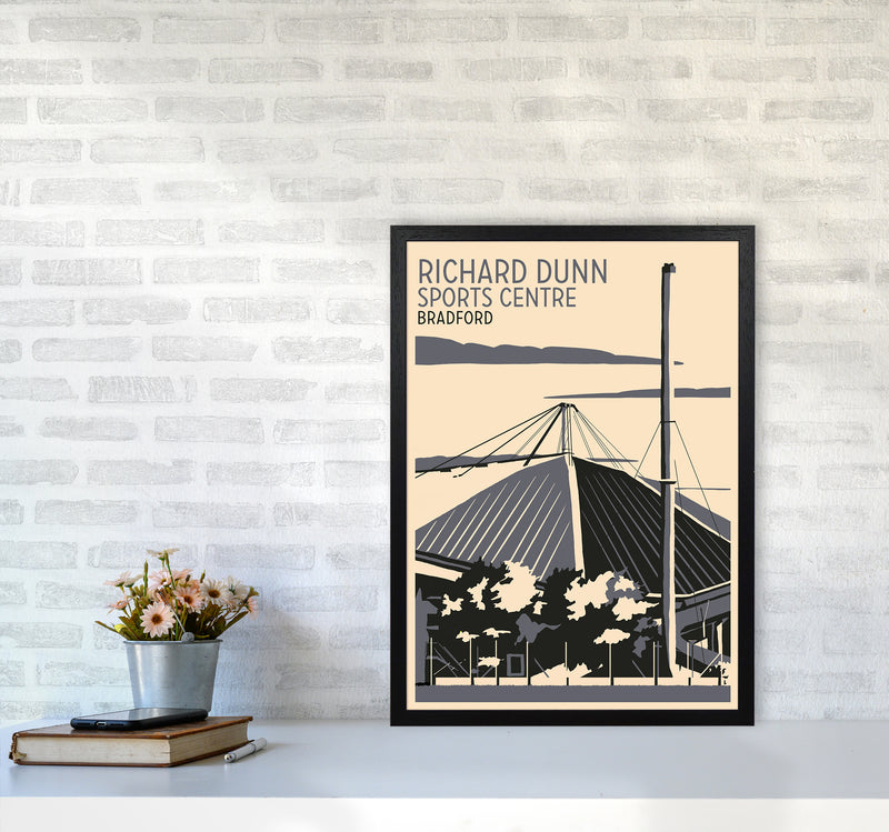 Richard Dunn Sports Centre, Bradford Travel Art Print by Richard O'Neill A2 White Frame