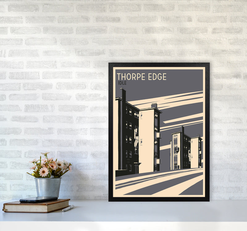 Thorpe Edge, Idle portrait Travel Art Print by Richard O'Neill A2 White Frame