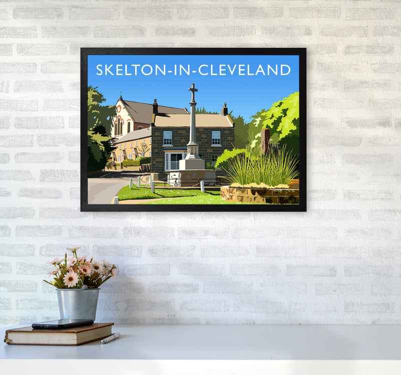 Skelton-in-Cleveland Travel Art Print by Richard O'Neill A2 White Frame