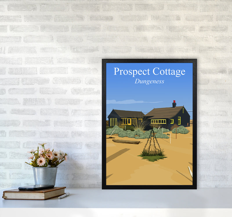 Prospect Cottage portrait Travel Art Print by Richard O'Neill A2 White Frame