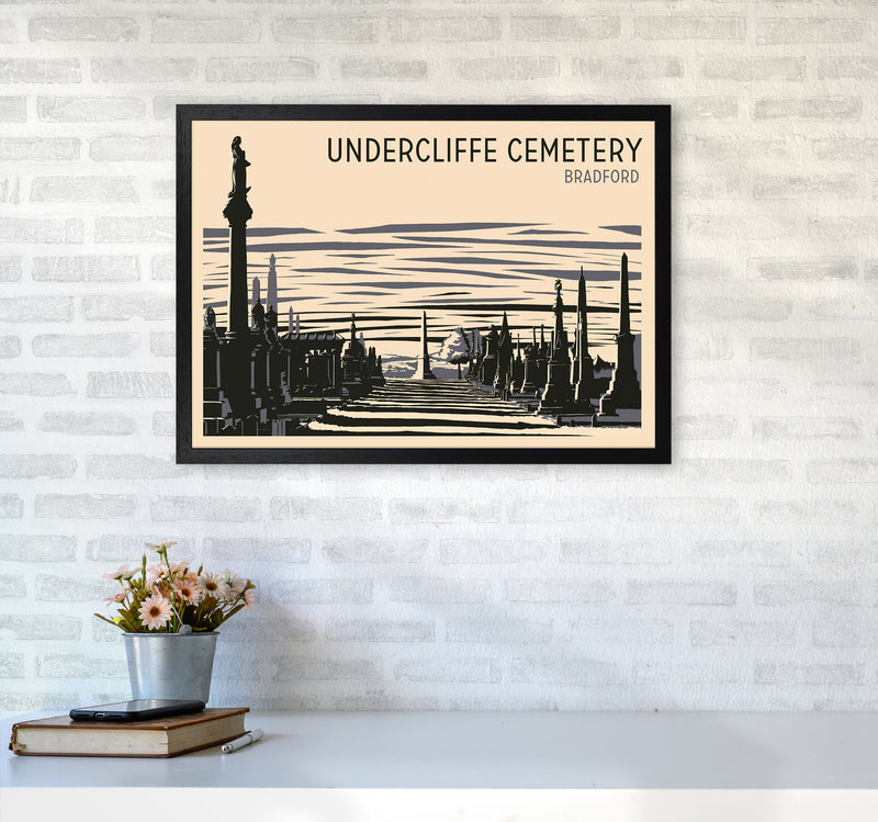 Undercliffe Cemetery copy Travel Art Print by Richard O'Neill A2 White Frame