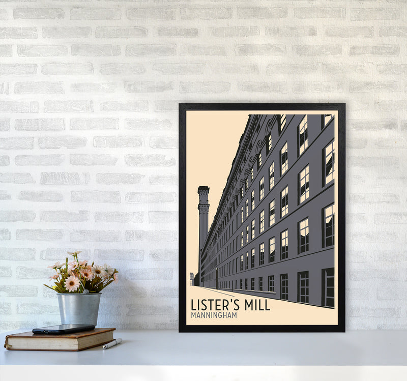 Lister's Mill, Manningham Travel Art Print by Richard O'Neill A2 White Frame