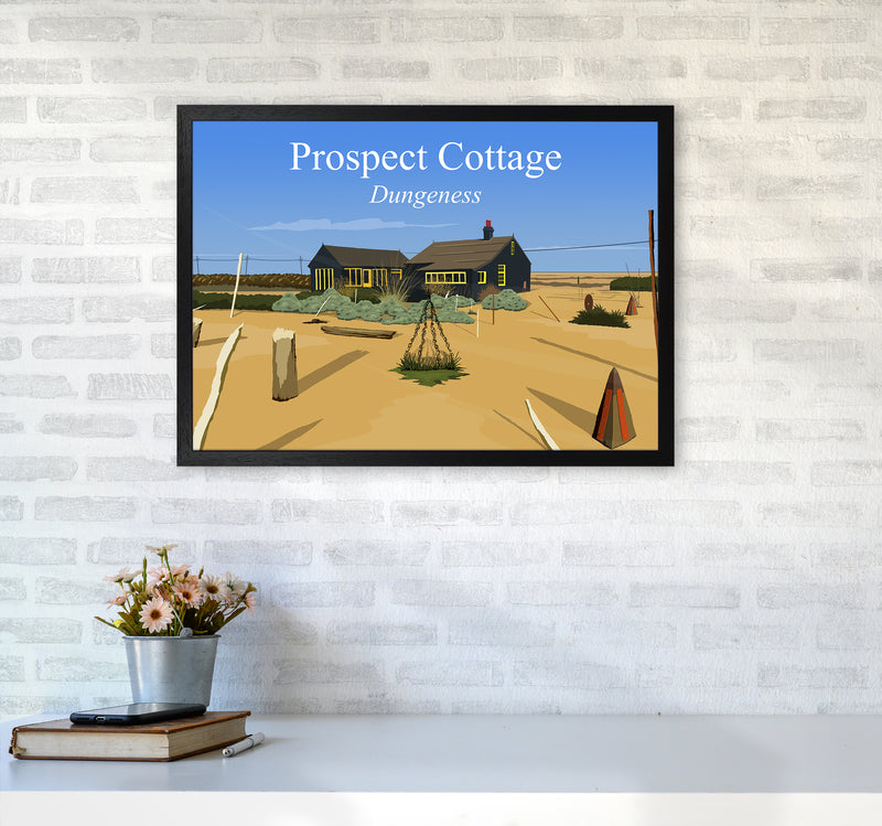 Prospect Cottage Travel Art Print by Richard O'Neill A2 White Frame