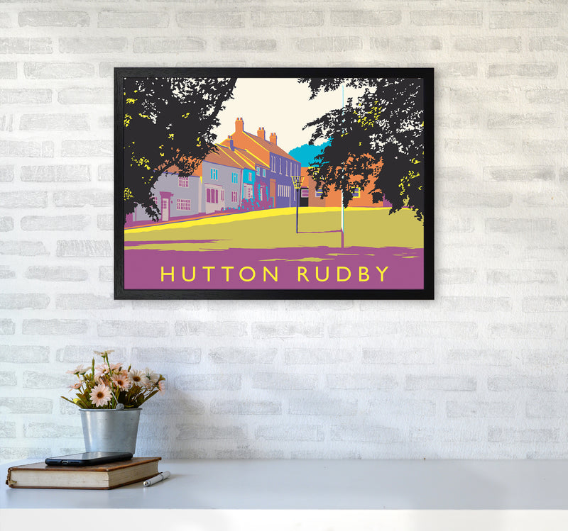 Hutton Rudby Travel Art Print by Richard O'Neill A2 White Frame