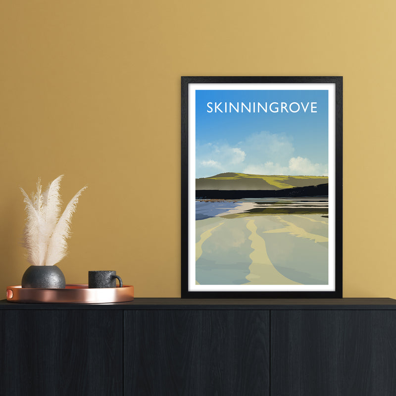 Skinningrove 2 Portrait Travel Art Print by Richard O'Neill A2 White Frame