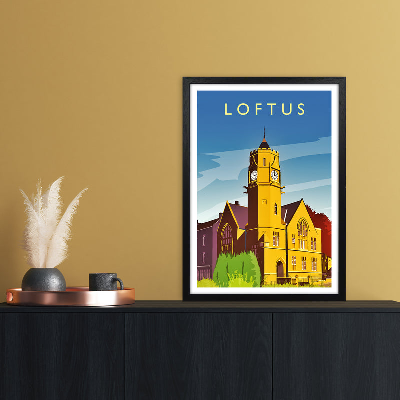 Loftus 2 Portrait Travel Art Print by Richard O'Neill A2 White Frame