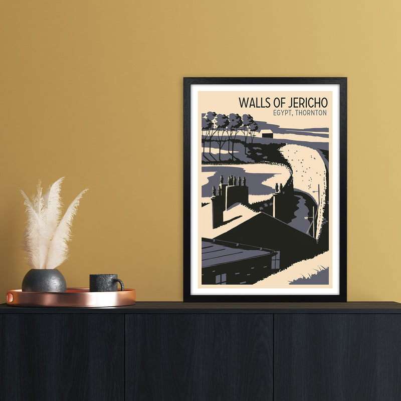 Walls of Jericho Travel Art Print by Richard O'Neill A2 White Frame