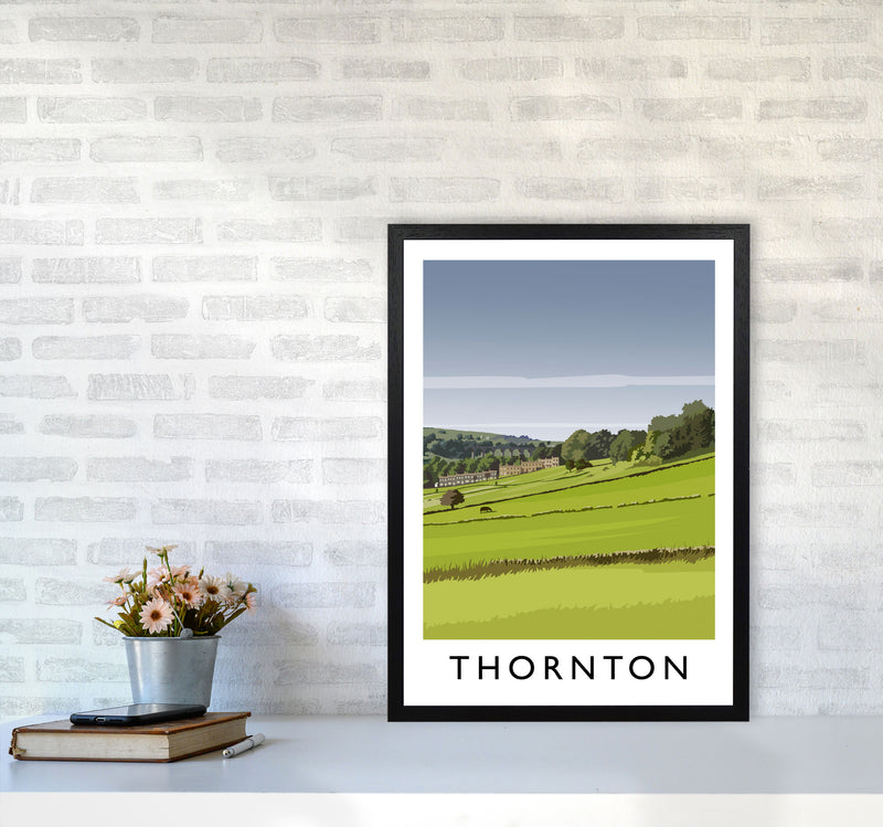 Thornton portrait Travel Art Print by Richard O'Neill A2 White Frame