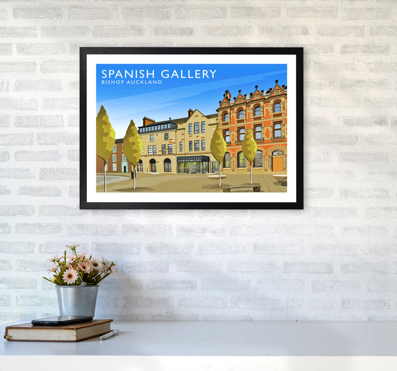 Spanish Gallery Travel Art Print by Richard O'Neill A2 White Frame