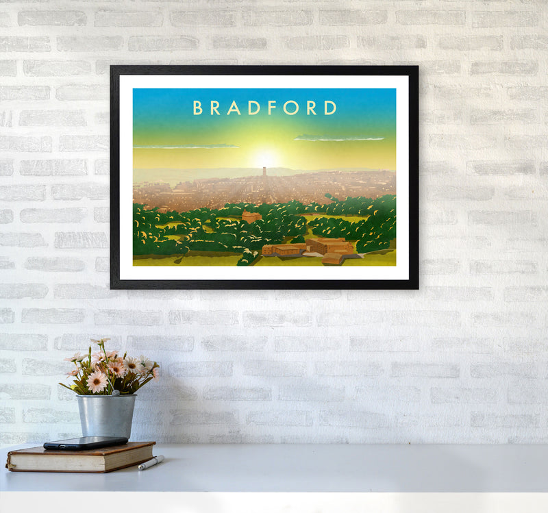 Bradford 2 Travel Art Print by Richard O'Neill A2 White Frame