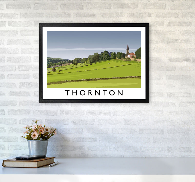 Thornton Travel Art Print by Richard O'Neill A2 White Frame