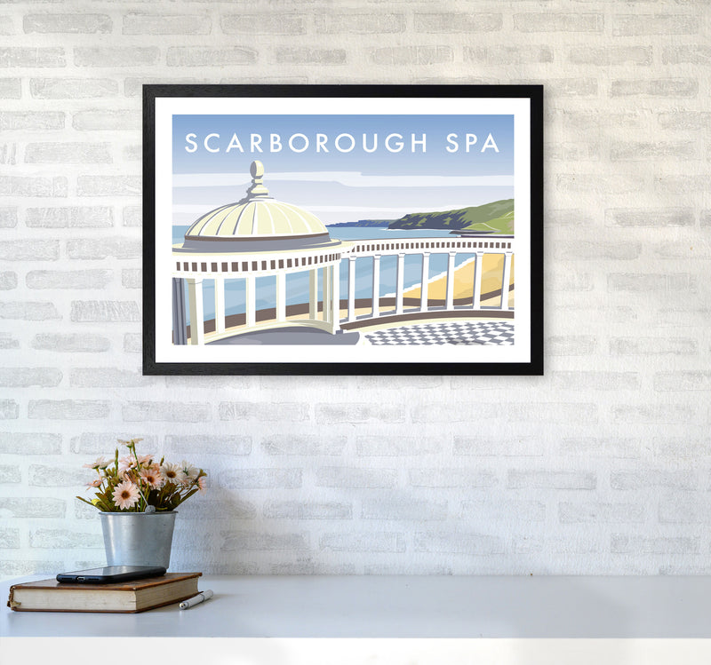 Scarborough Spa Travel Art Print by Richard O'Neill A2 White Frame