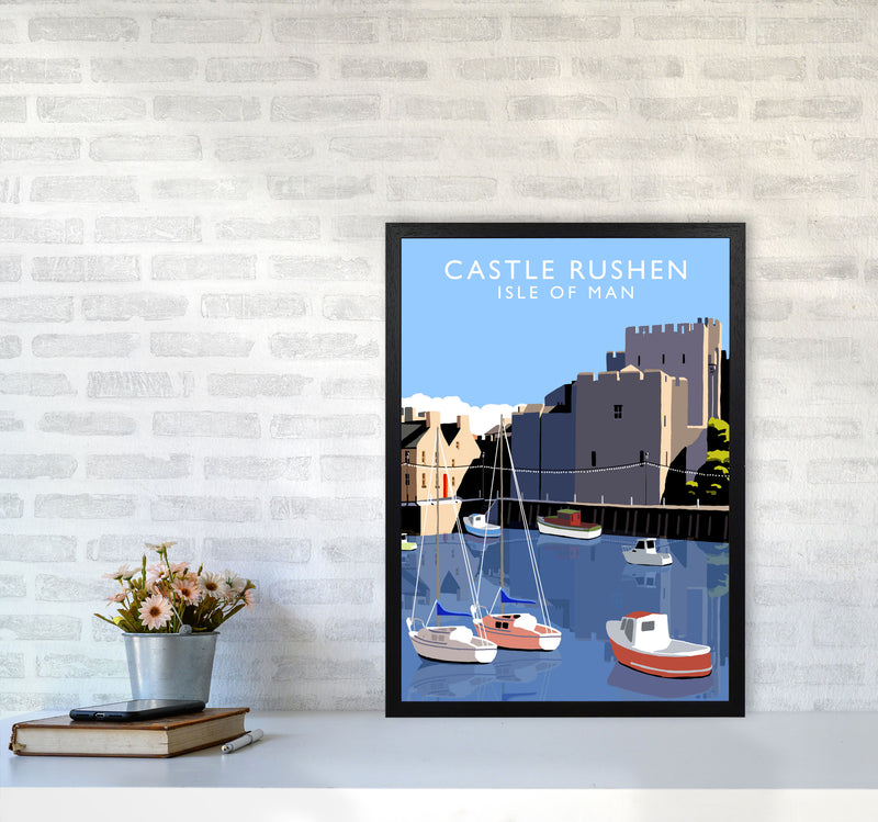 Castle Rushen by Richard O'Neill A2 White Frame