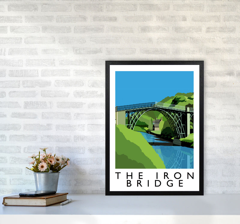 The Iron Bridge by Richard O'Neill A2 White Frame