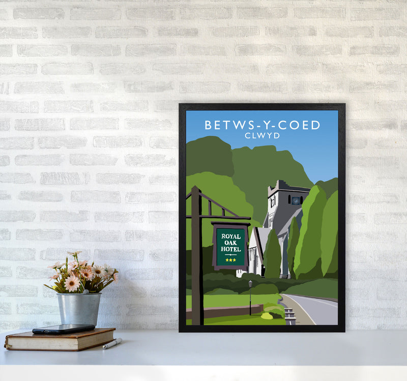 Betws- Y- Coed by Richard O'Neill A2 White Frame