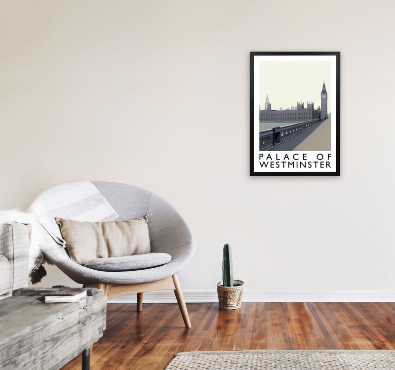 Palace Of Westminster by Richard O'Neill A2 White Frame