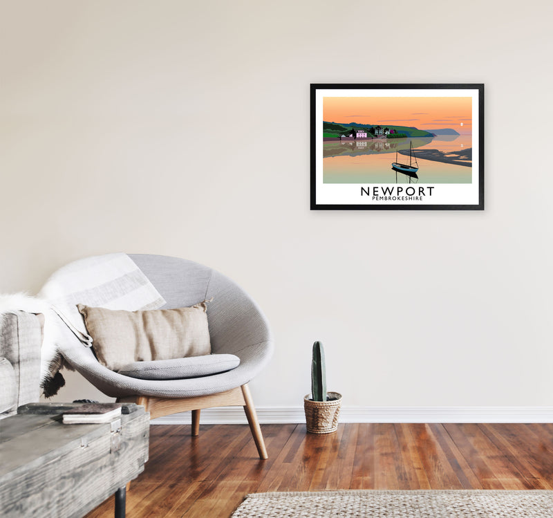 Newport by Richard O'Neill A2 White Frame