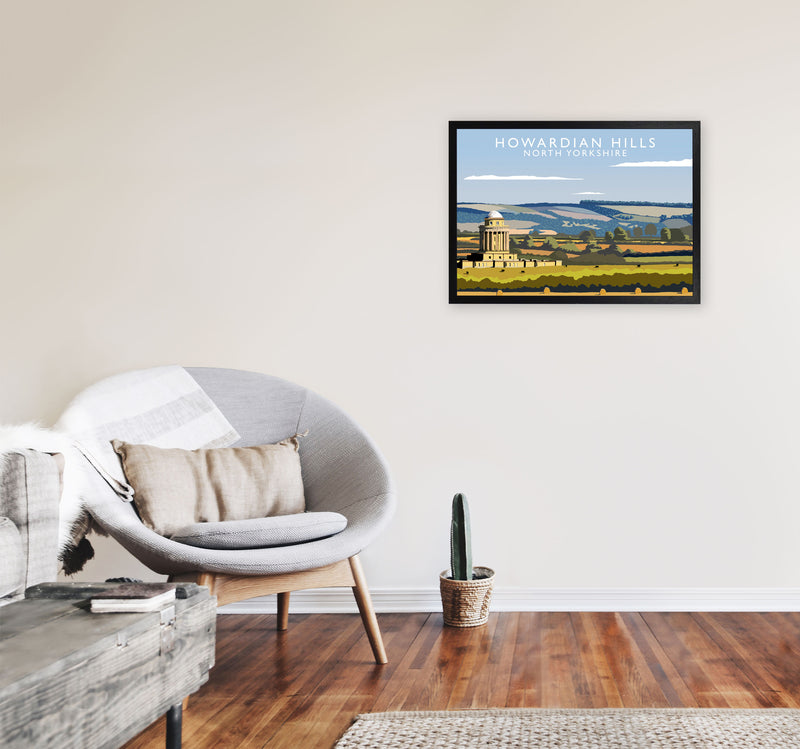 Howardian Hills (Landscape) by Richard O'Neill Yorkshire Art Print Poster A2 White Frame
