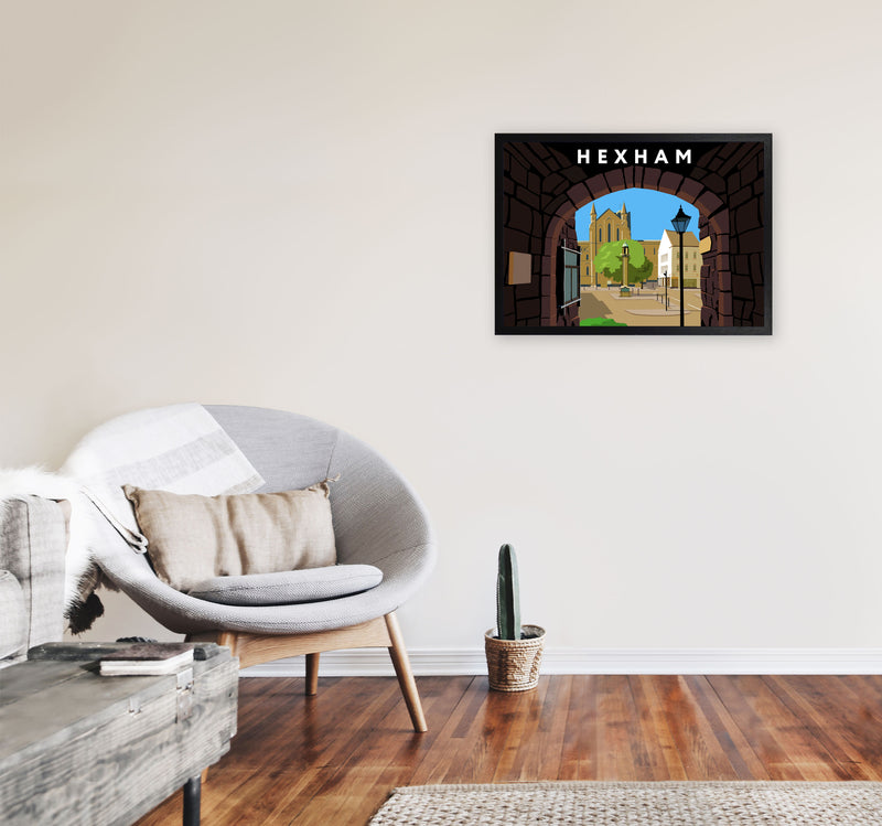 Hexham by Richard O'Neill A2 White Frame