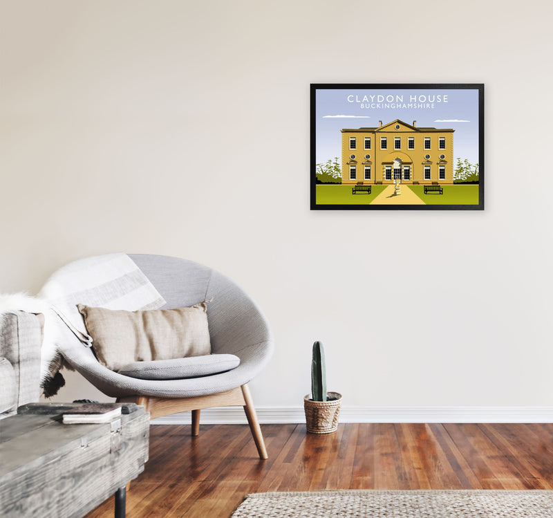 Claydon House by Richard O'Neill A2 White Frame