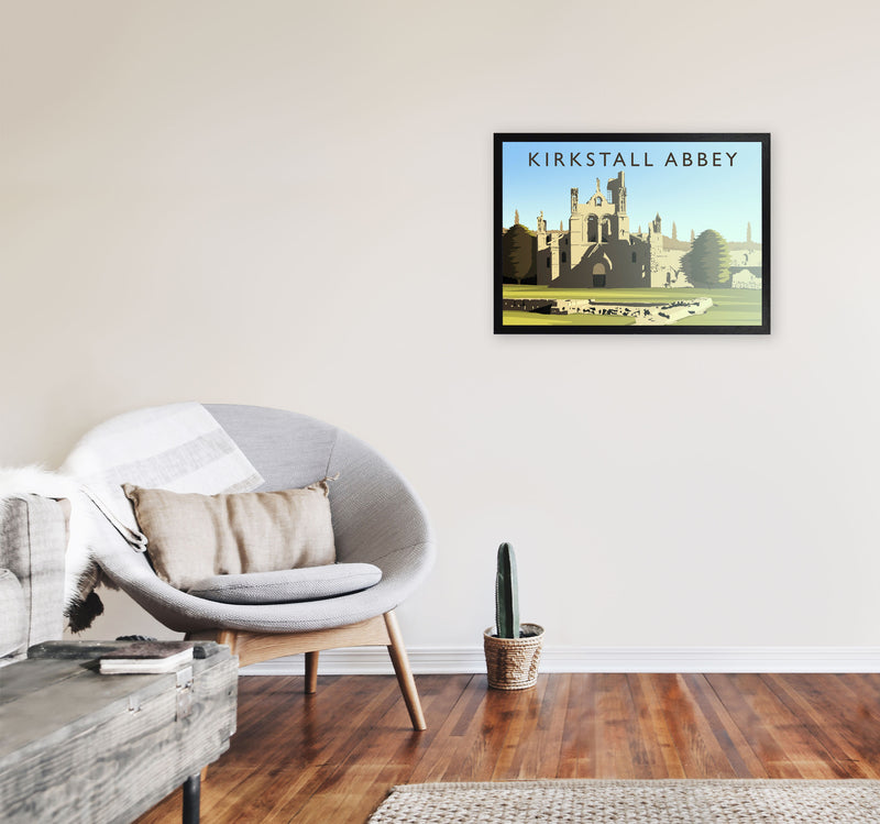 Kirkstall Abbey by Richard O'Neill A2 White Frame
