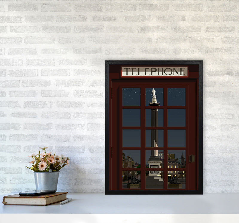 London Telephone Box 12 by Richard O'Neill A2 White Frame