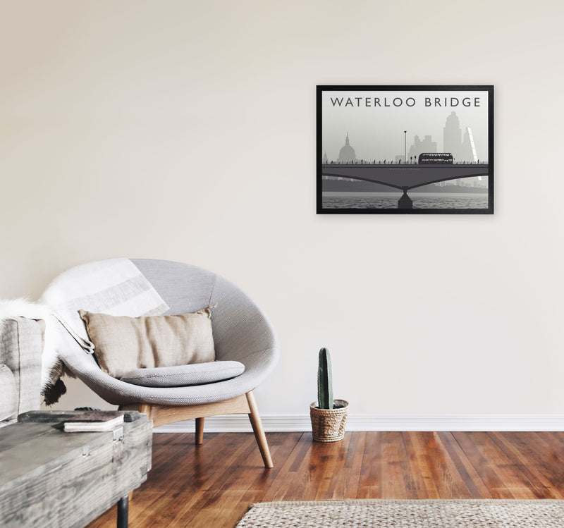 Waterloo Bridge by Richard O'Neill A2 White Frame