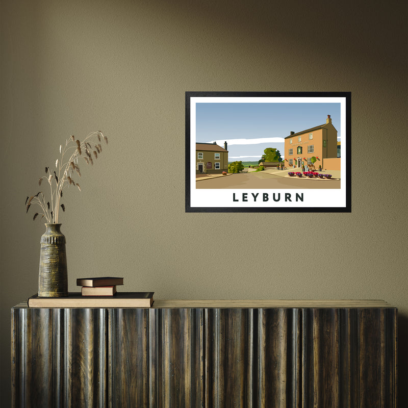 Leyburn 4 by Richard O'Neill A2 Black Frame