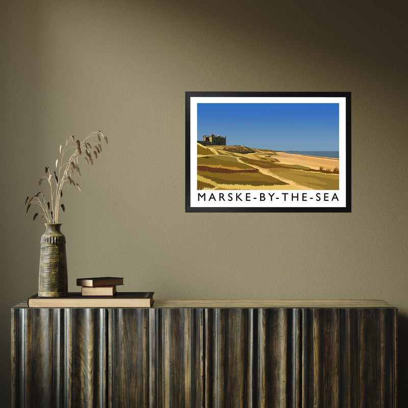 Marske-by-the-Sea 3 by Richard O'Neill A2 Black Frame