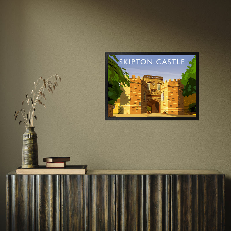 Skipton Castle by Richard O'Neill A2 Black Frame