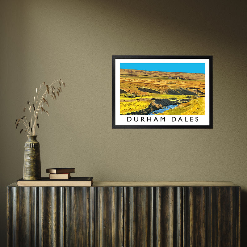 Durham Dales by Richard O'Neill A2 Black Frame