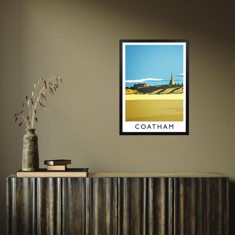 Coatham portrait by Richard O'Neill A2 Black Frame