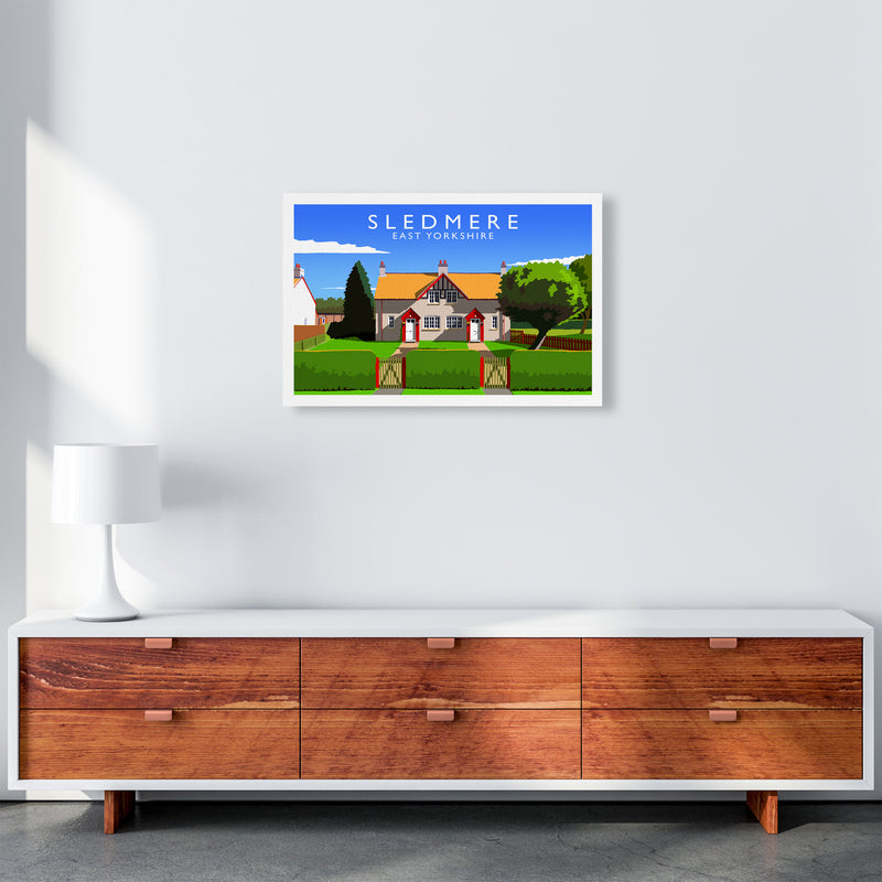 Sledmere Travel Art Print by Richard O'Neill A2 Canvas