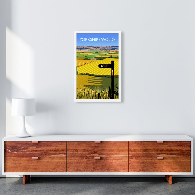 Yorkshire Wolds portrait Travel Art Print by Richard O'Neill A2 Canvas