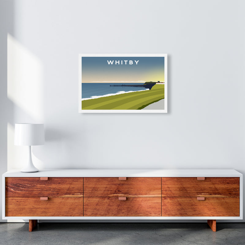 Whitby 5 Travel Art Print by Richard O'Neill A2 Canvas