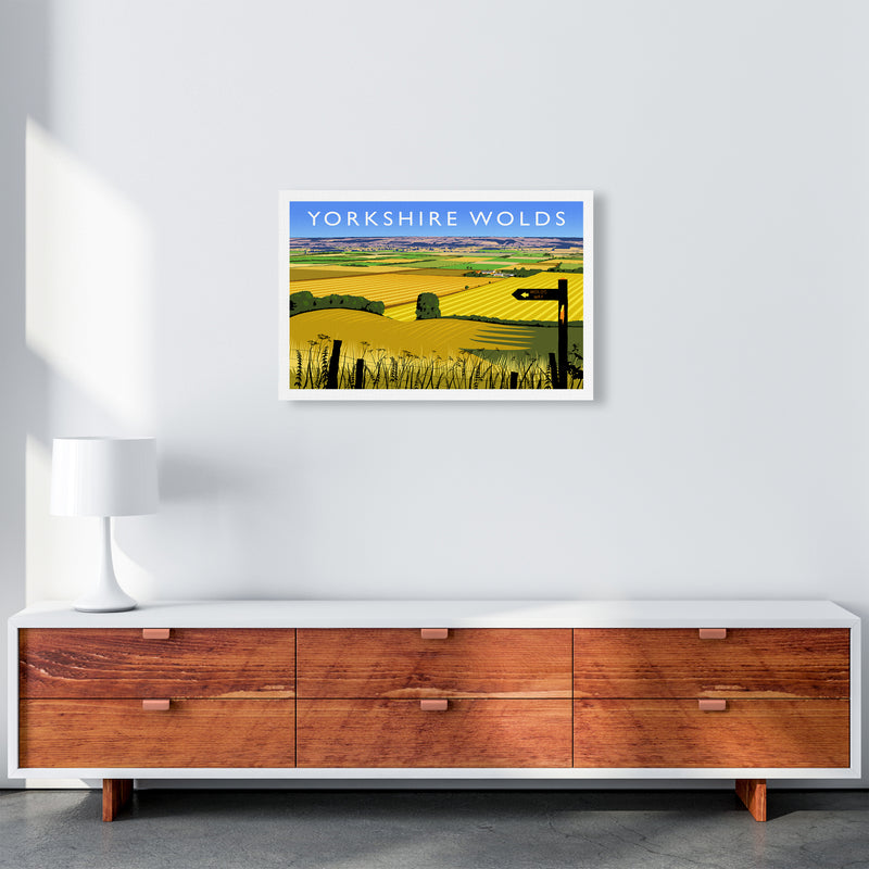 Yorkshire Wolds Travel Art Print by Richard O'Neill A2 Canvas