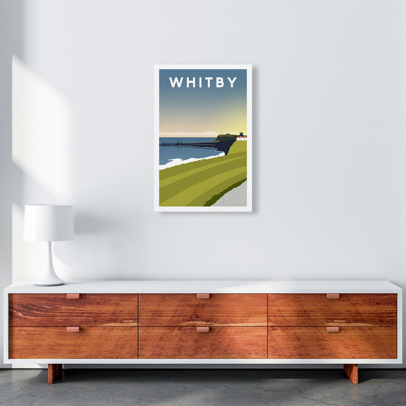 Whitby 5 portrait Travel Art Print by Richard O'Neill A2 Canvas