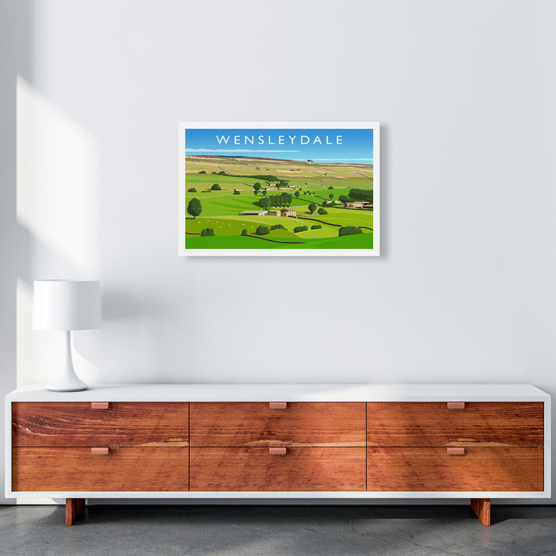 Wensleydale 3 Travel Art Print by Richard O'Neill A2 Canvas