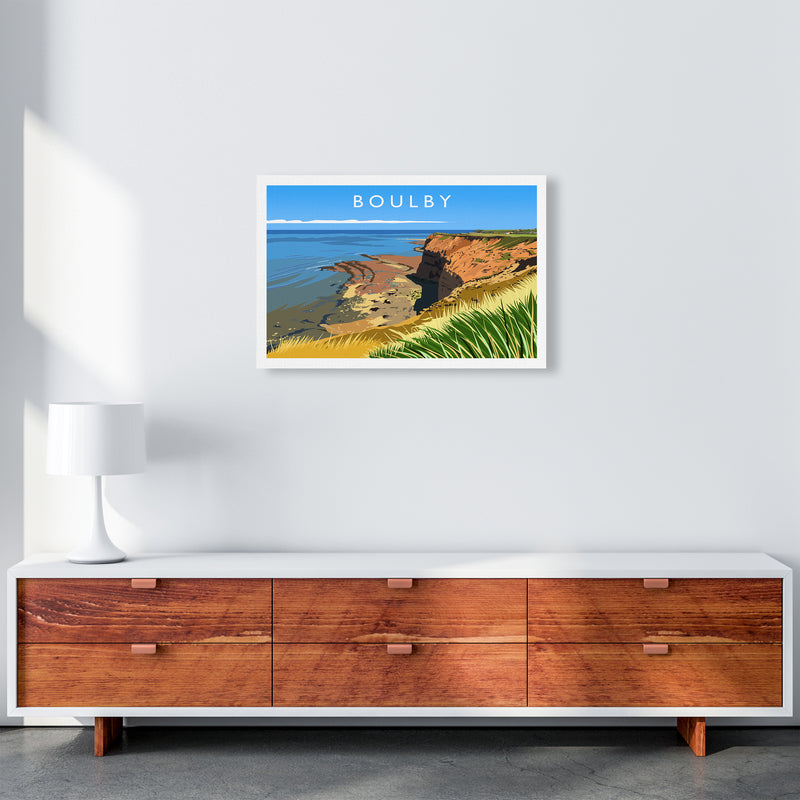 Boulby Travel Art Print by Richard O'Neill A2 Canvas