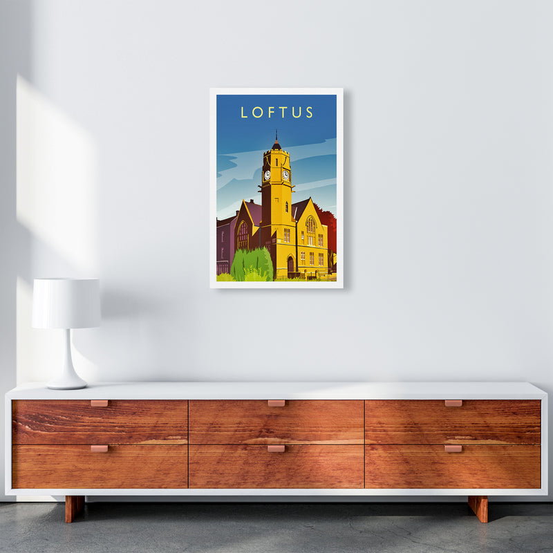 Loftus 2 Portrait Travel Art Print by Richard O'Neill A2 Canvas