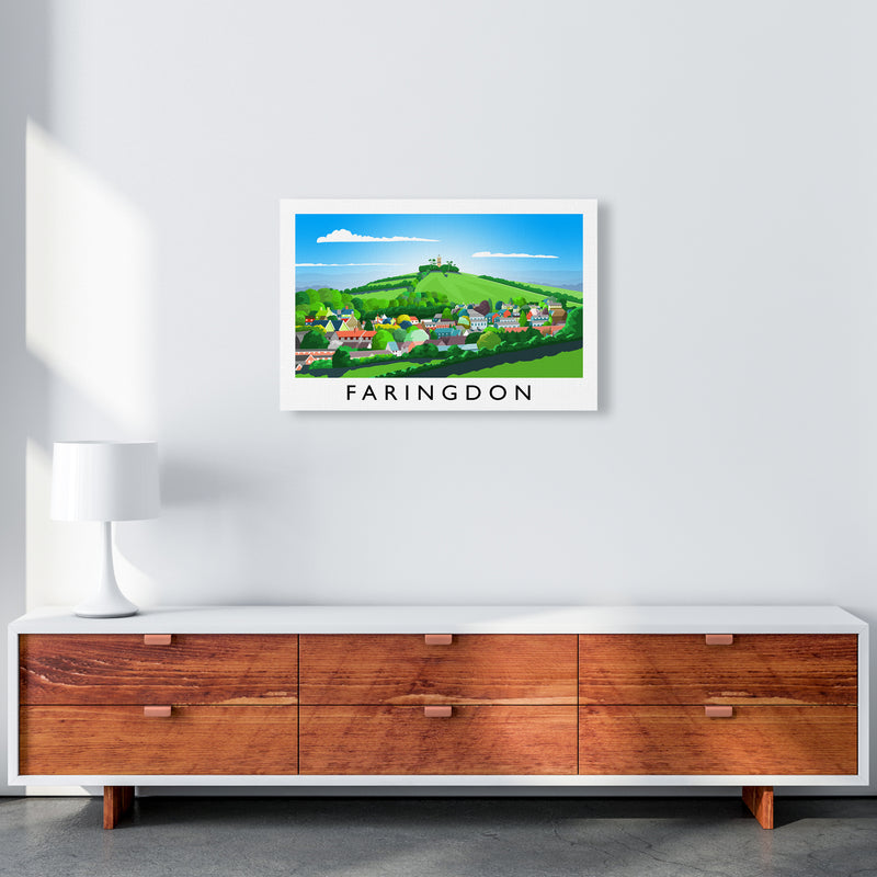 Faringdon Travel Art Print by Richard O'Neill A2 Canvas