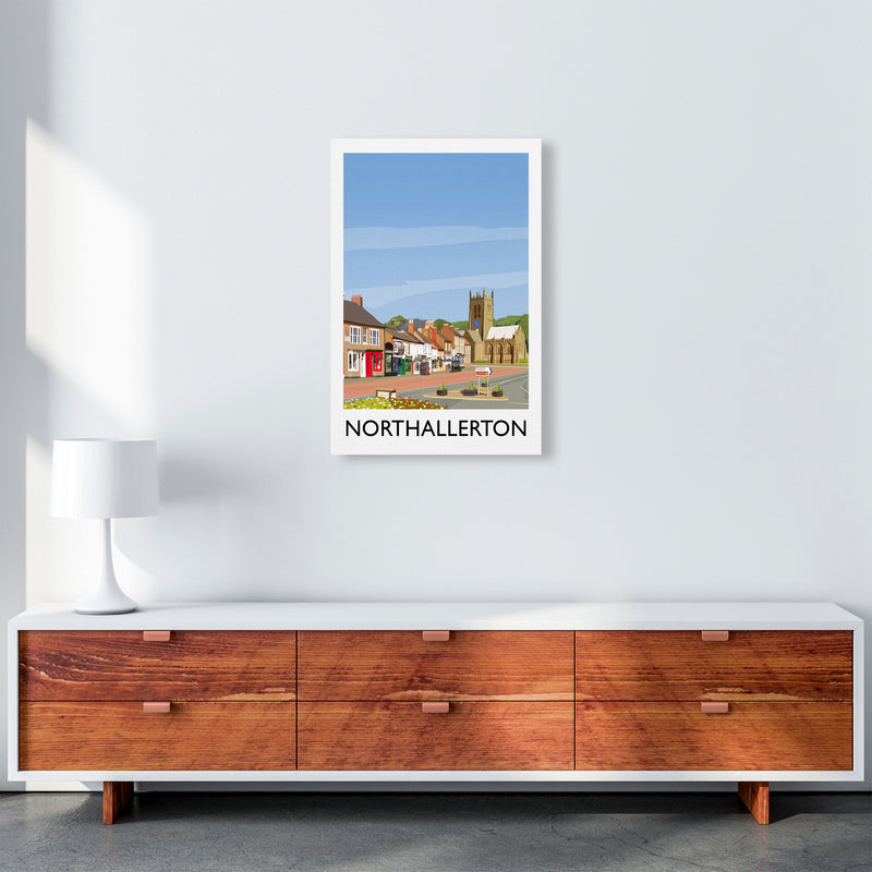 Northallerton 5 portrait Travel Art Print by Richard O'Neill A2 Canvas