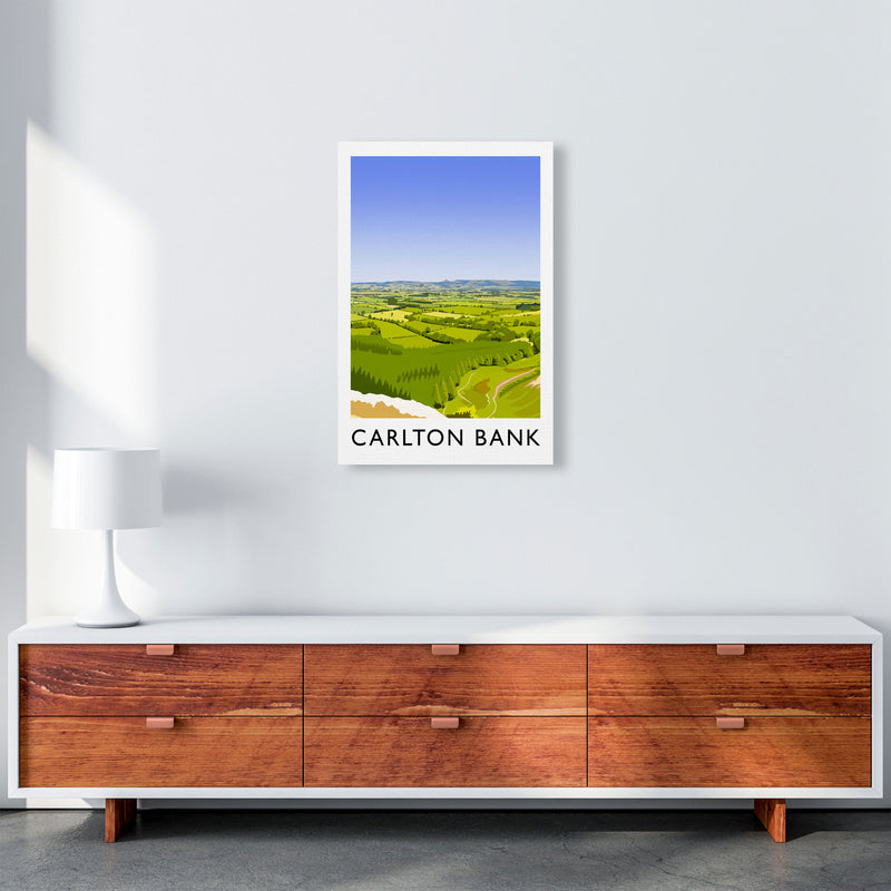 Carlton Bank portrait Travel Art Print by Richard O'Neill A2 Canvas
