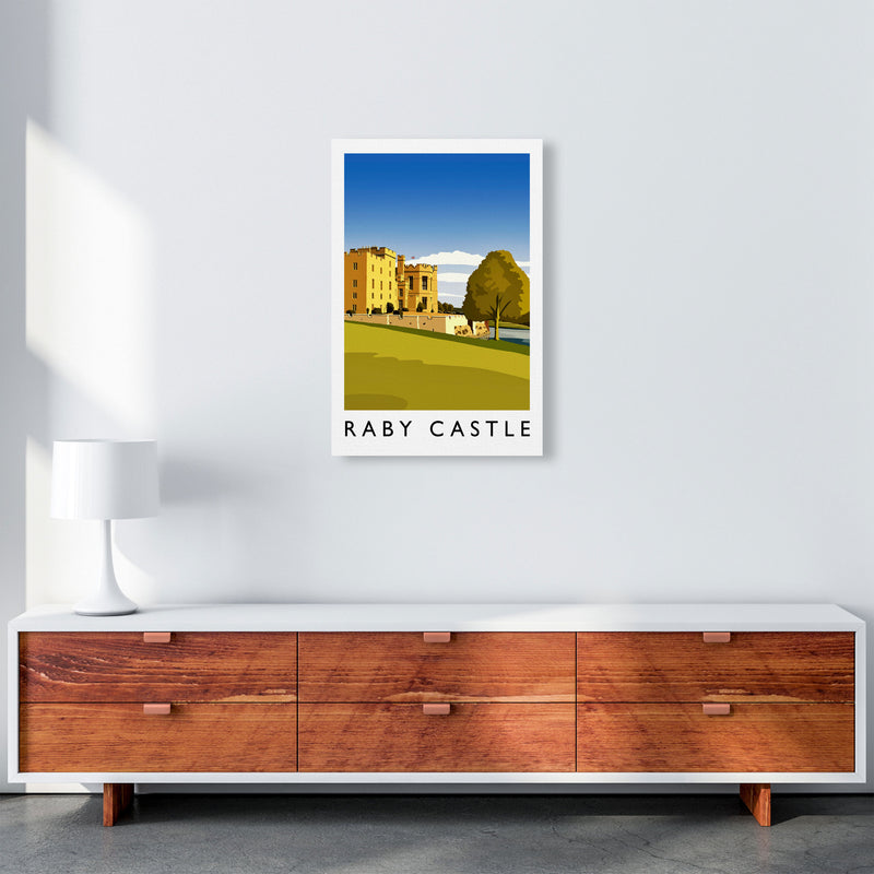 Raby Castle 2 Portrait Travel Art Print by Richard O'Neill A2 Canvas