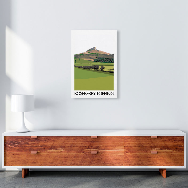 Roseberry Topping Art Print by Richard O'Neill A2 Canvas