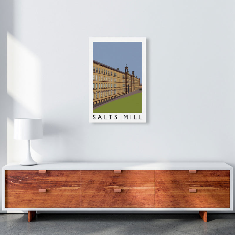 Salts Mill Art Print by Richard O'Neill A2 Canvas